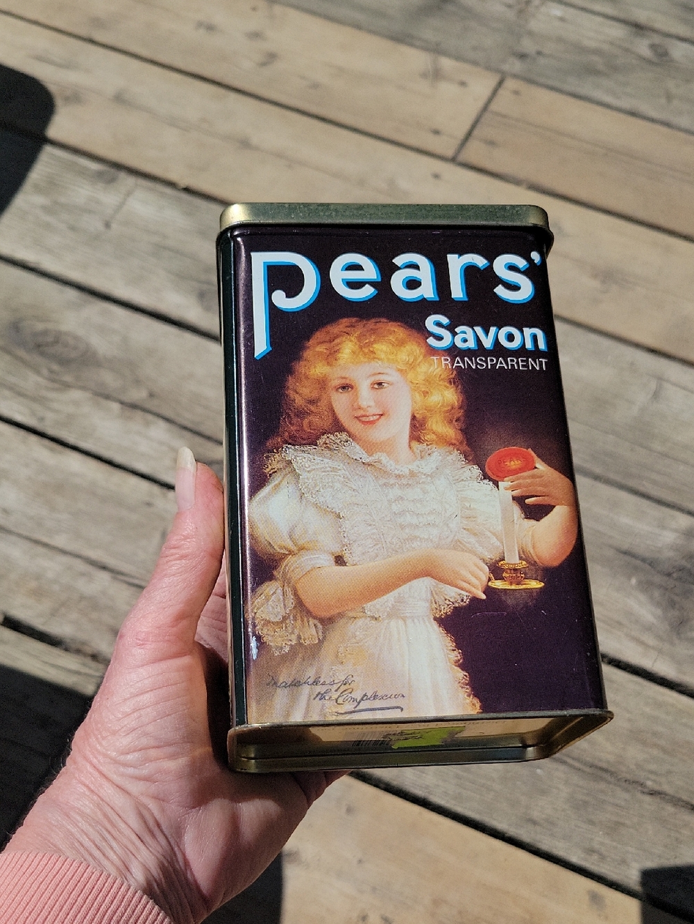 Savon Transparent Soap Tin — Vintage Style (Brown)